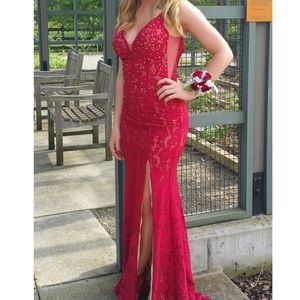 Red Jovani Prom Dress Size 0